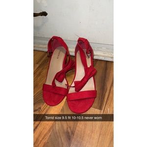 Torrid bright red heels